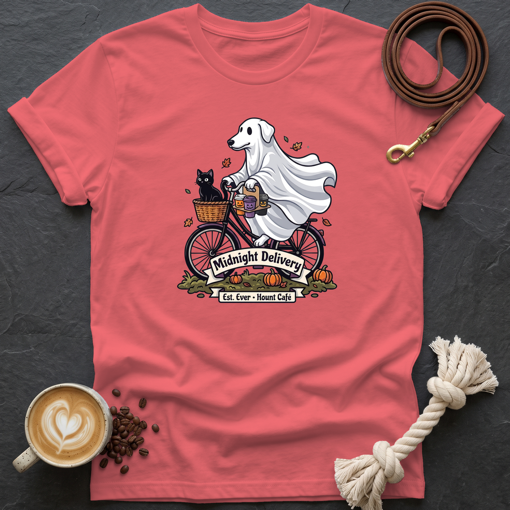 Midnight Delivery T-Shirt - Coral Silk