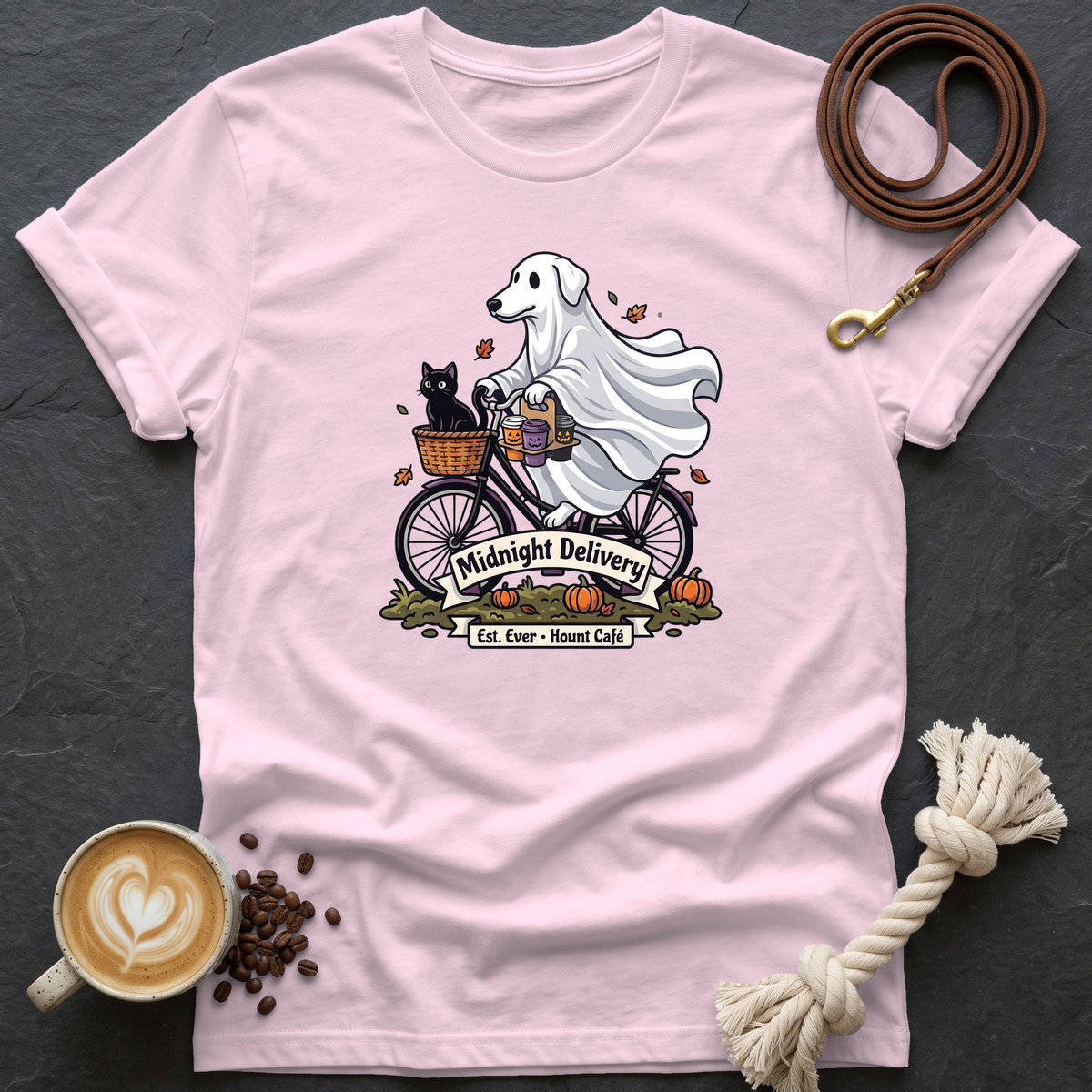Midnight Delivery T-Shirt - Light Pink