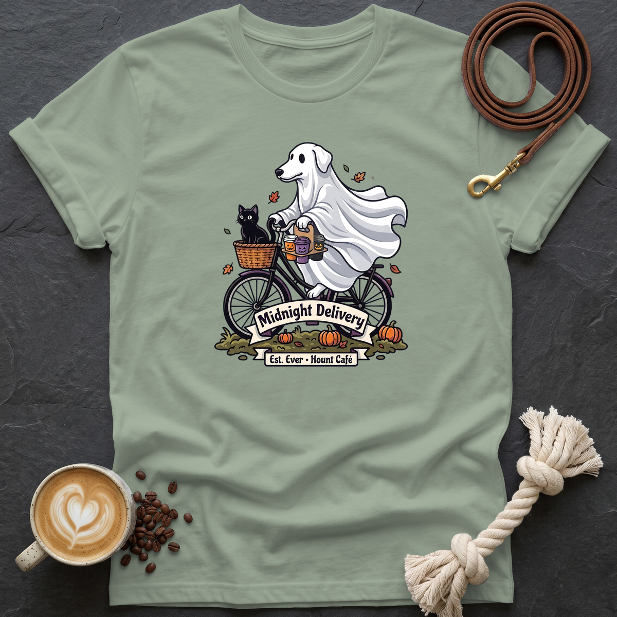 Midnight Delivery T-Shirt - Sage