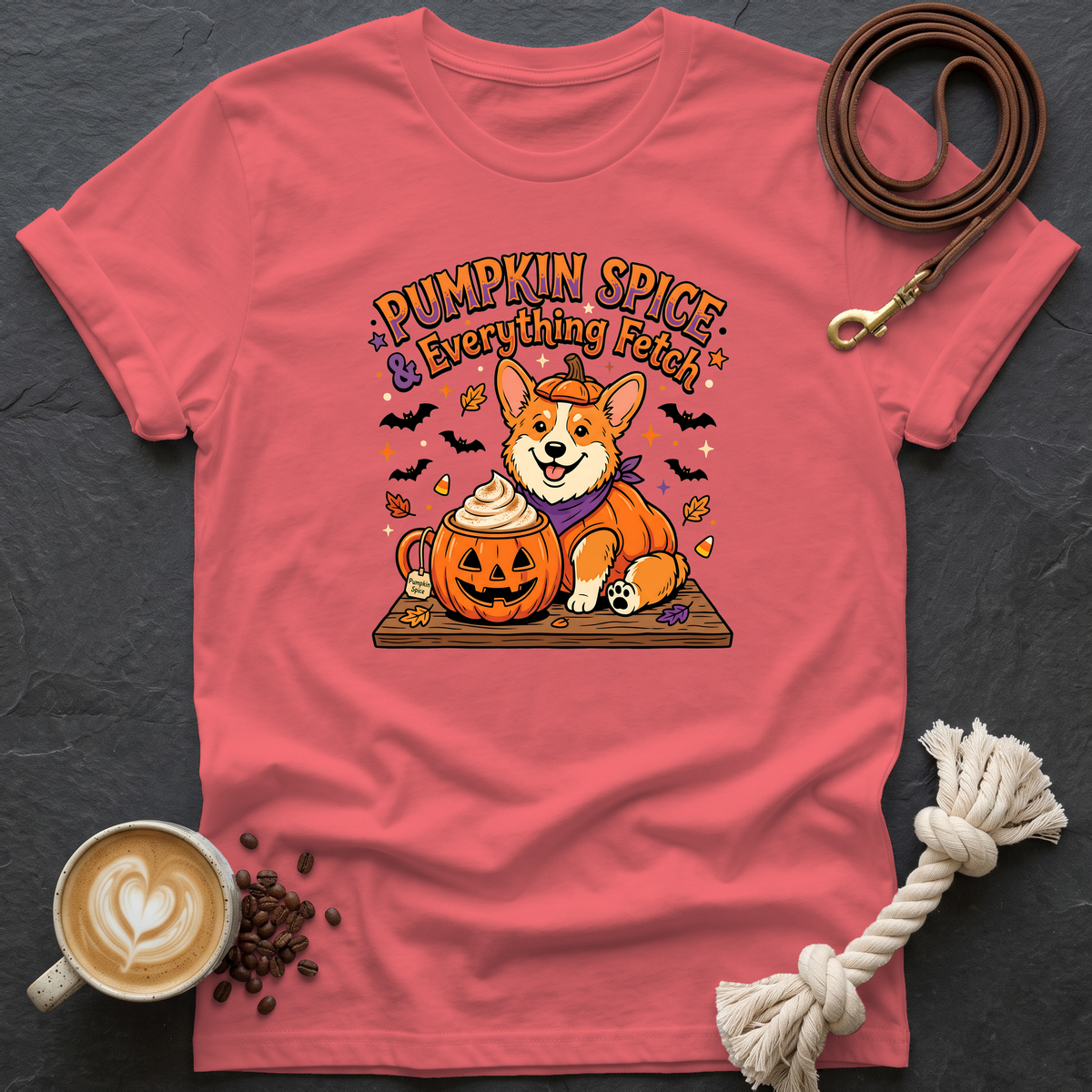Pumpkin Spice T-Shirt - Coral Silk