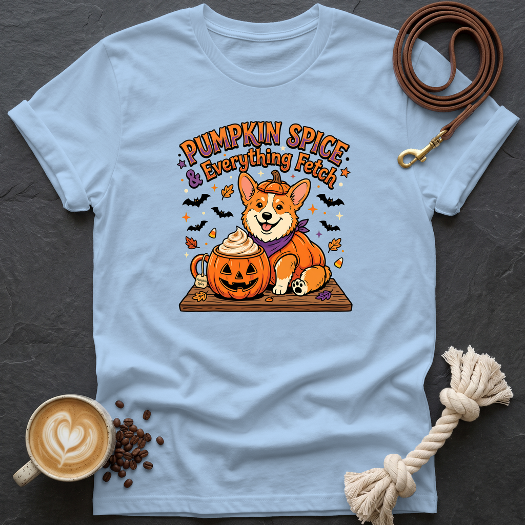 Pumpkin Spice T-Shirt - Light Blue