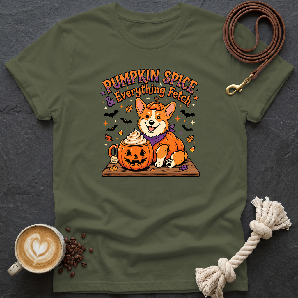 Pumpkin Spice T-Shirt - Military Green
