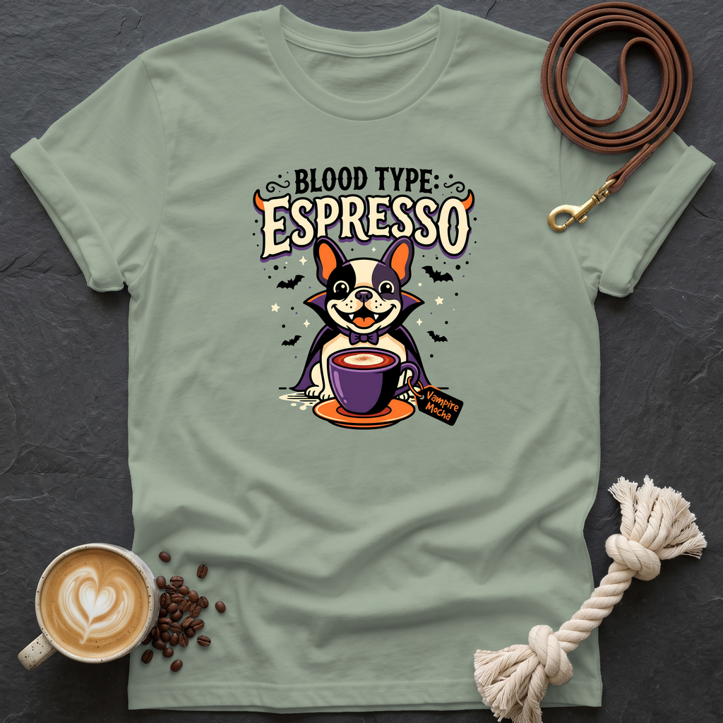 Blood Type Espresso T-Shirt - Sage