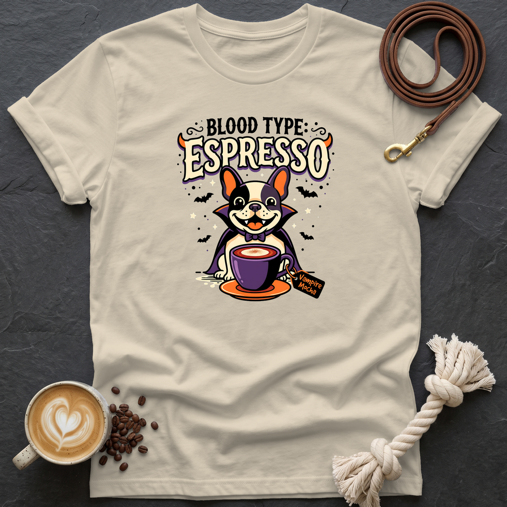 Blood Type Espresso T-Shirt - Sand