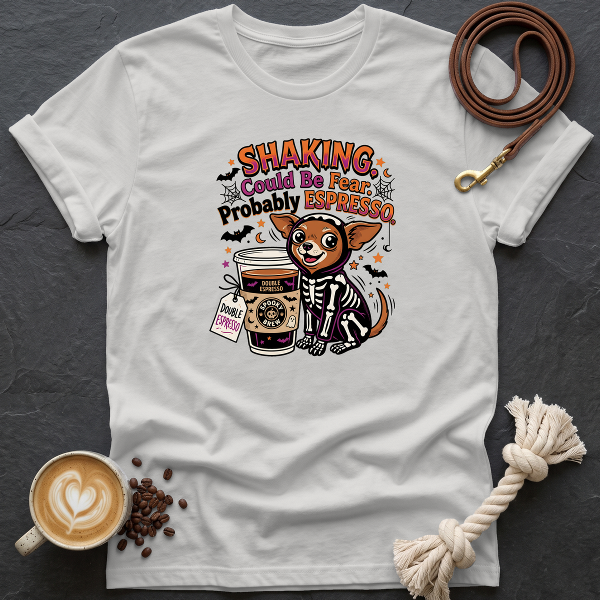 Shaking Probably Espresso T-Shirt - Ice Grey