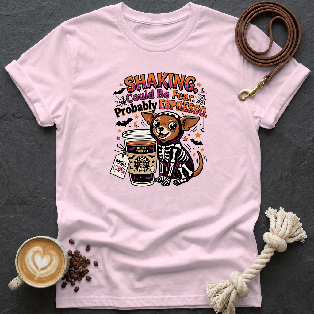 Shaking Probably Espresso T-Shirt - Light Pink