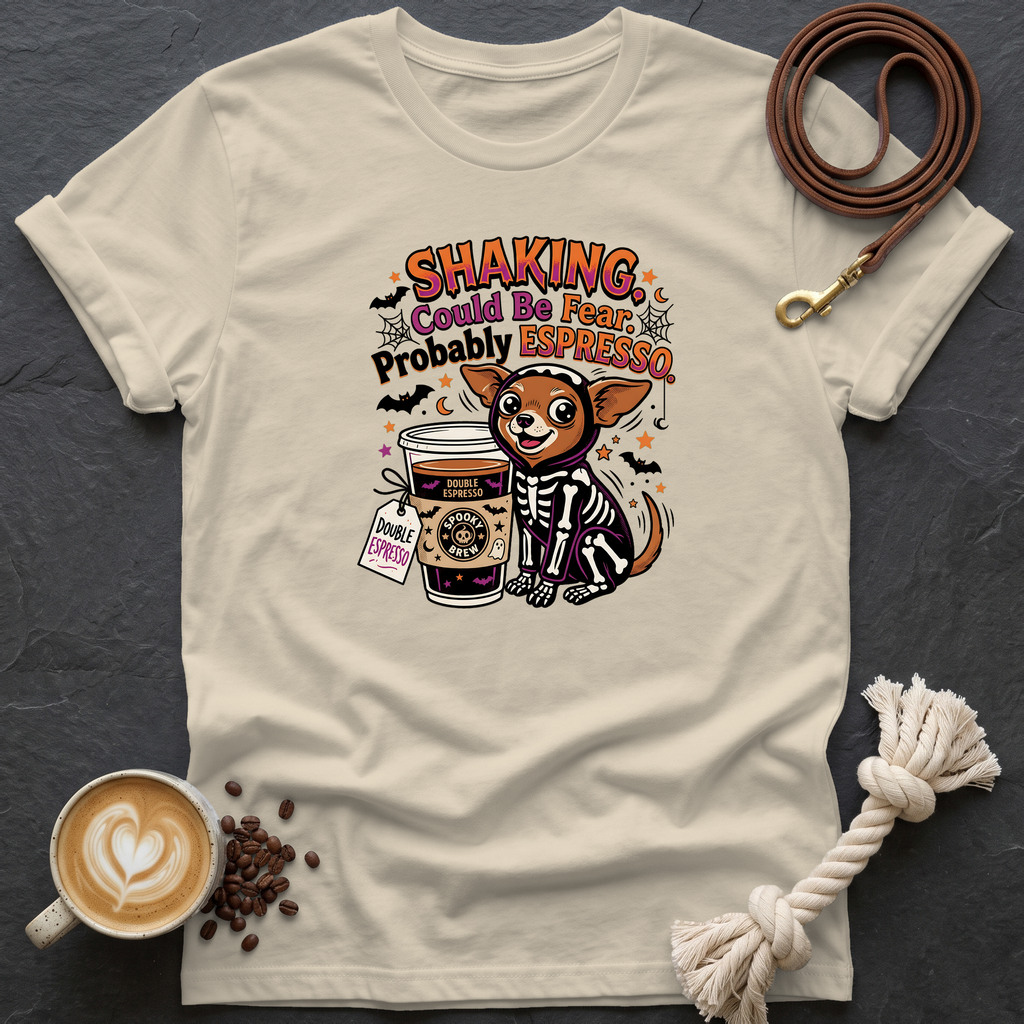 Shaking Probably Espresso T-Shirt - Sand
