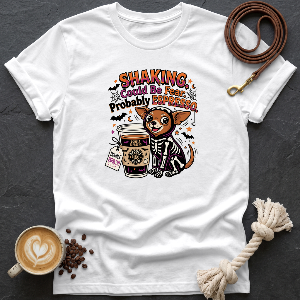 Shaking Probably Espresso T-Shirt - White