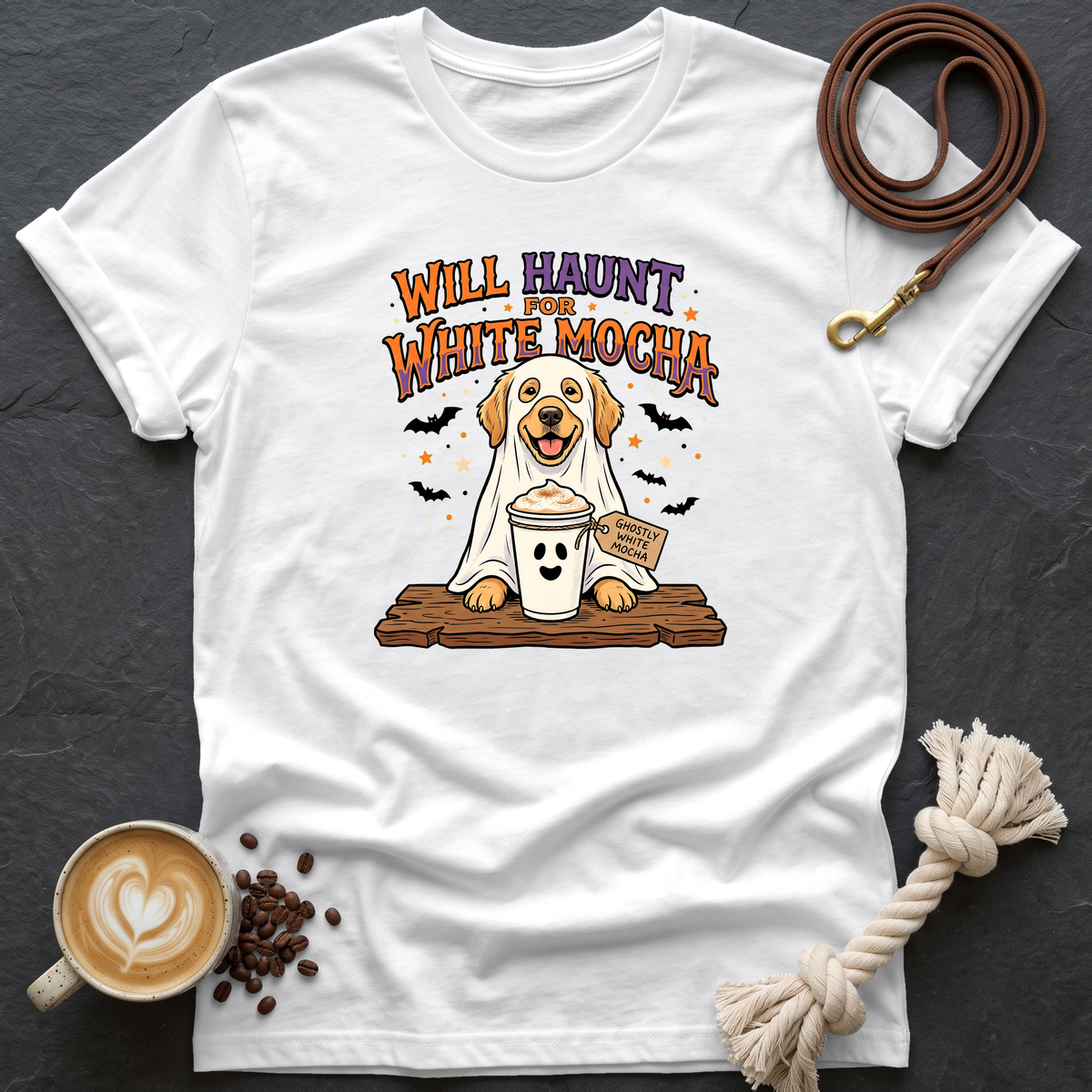 Will Haunt for White Mocha T-Shirt - White