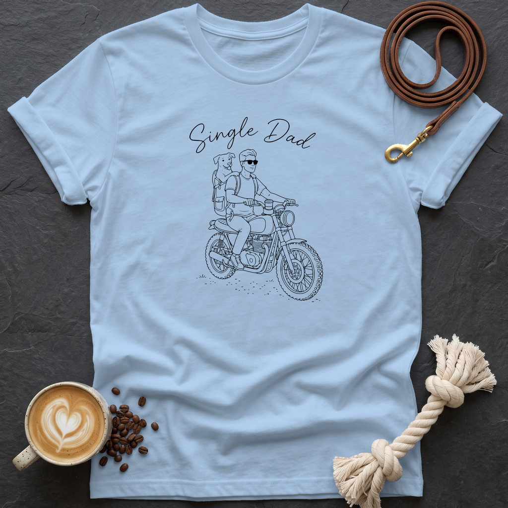 Single Dad T-Shirt - Light Blue