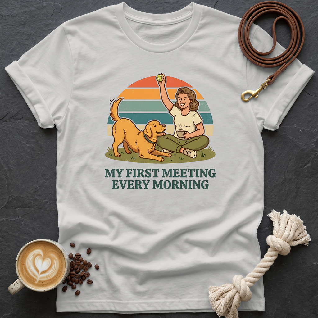 My First Meeting T-Shirt - Ice Grey