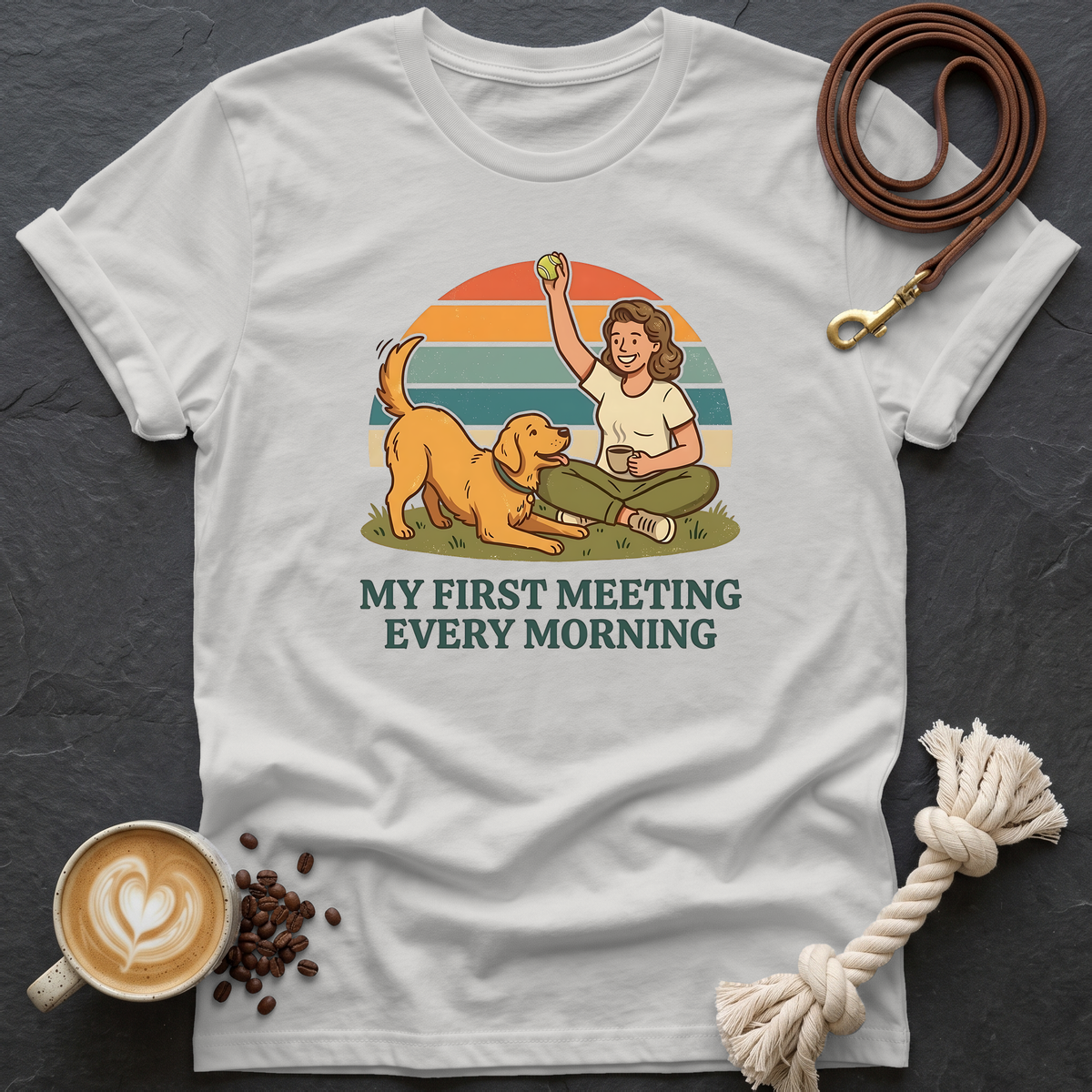 My First Meeting T-Shirt - Ice Grey