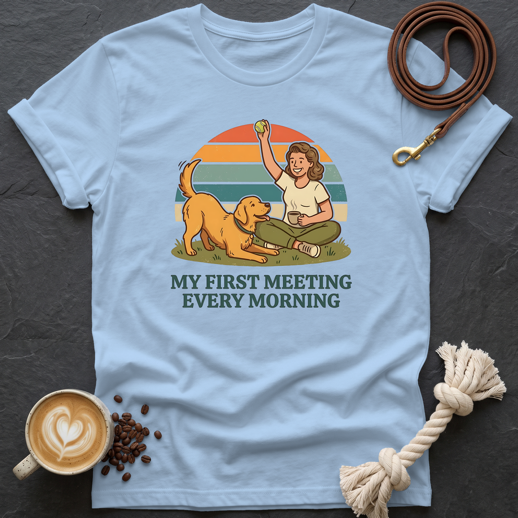 My First Meeting T-Shirt - Light Blue