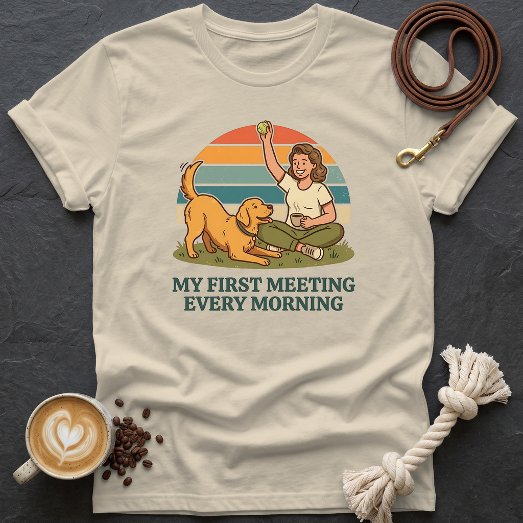My First Meeting T-Shirt - Sand