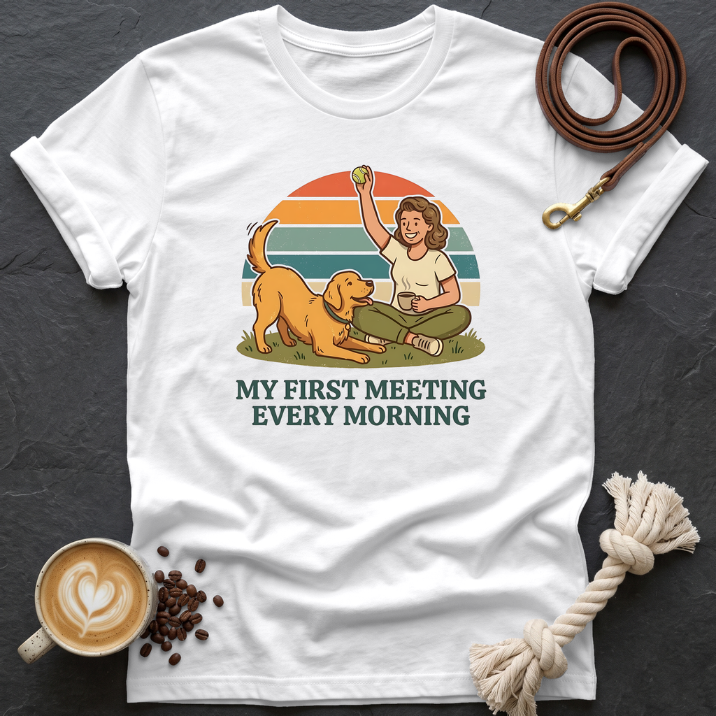 My First Meeting T-Shirt - White